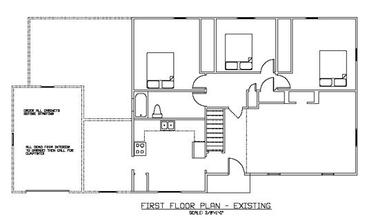 Existing floor plan